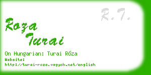 roza turai business card